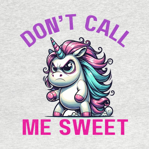 Sassy Unicorn "Don't Call Me Sweet" Attitude by DefineWear